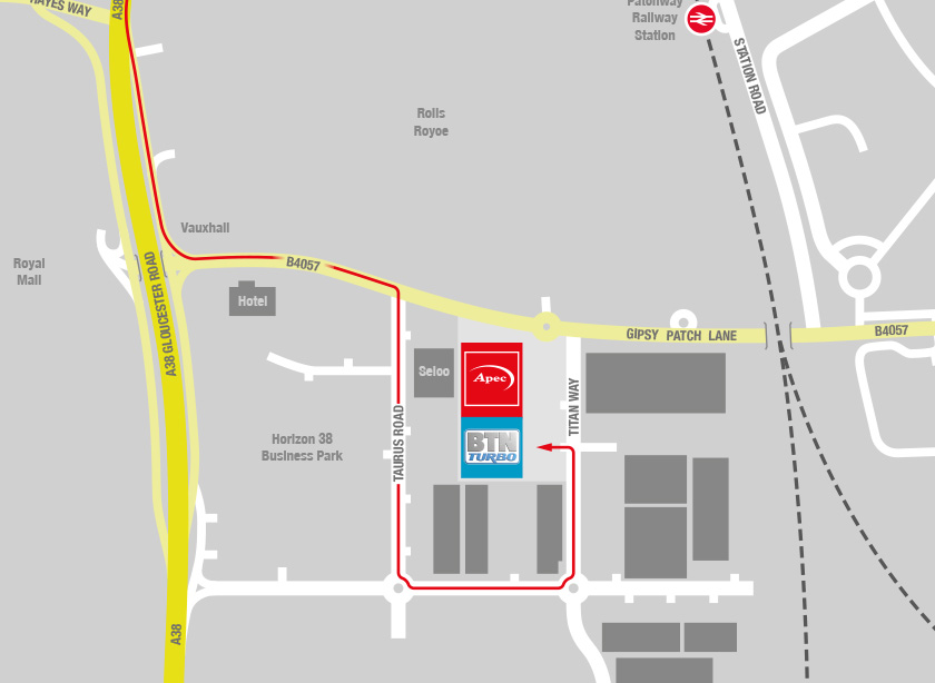 map of distribution centre